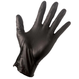 Disposable vinyl gloves 100 pcs (Black)\ M