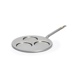 MINERAL B STEEL 3-BLINIS PAN  Ø 27 cm \5612.03