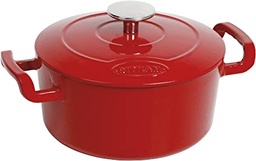 SITRAM Cast Iron Red glossy Round Casserole Dish, 2.5 L \711089-I21