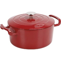 SITRAM Cast Iron Red glossy Round Casserole Dish, 5 L \711086-I21