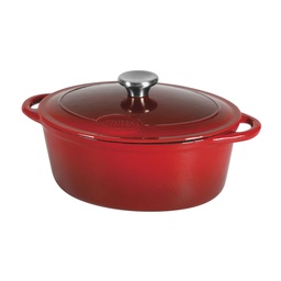 SITRAM Cast Iron Black cherry Oval Casserole Dish, 9 L \711066-I21
