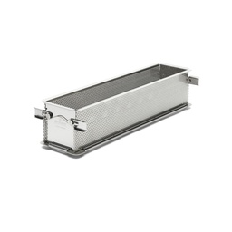 Rectangular foldable baking moul stainless steel 35x7x7.5cm