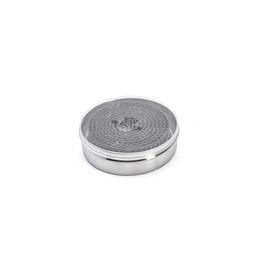 Box of 9 fluted round cutters, stainless steel