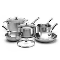 Stainless steel saucepan ALCHIMY Set of 8 Pcs