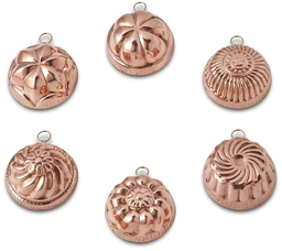 Cu Artigiana - Mini copper cake moulds (6 pcs)