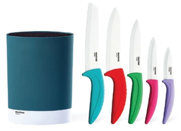 Set 5 pcs of Ceramic Knives with holder \ 80221