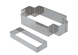 Franck Michel Kit: Small Pastry Stainless Steel Rectangle And Cutter \ 3943.91