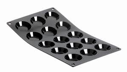 Moul ' Flex Black Baking Mould - 15 Round Tartlets \1975.01