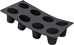 Moul ' Flex Silicone Tray of 8 Big Cones, Black \1997.01
