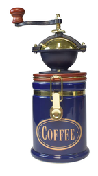 CERAMIC COFFEE GRINDER BLUE COLOR 500 ML STORAGE \ 62026