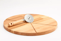 BEECH WOOD CUTTING BOARD WITHOUT PIZZA CUTTER \ 26046