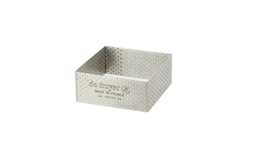 PERFORATED ST-STEEL TART RING STRAIGHT- H 3,5 -8x8 \3098.20