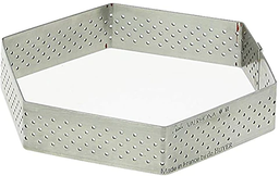 Stainless steel perforated tart rings - Hexagonal ?20 X 2CM \3099.61