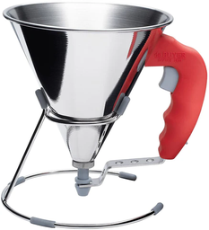 KWIK mini stainless steel piston funnel - 0.8 L- RED \3353.40