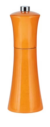 ORANGE LACQUERED WOOD PEPPER MILL\87807