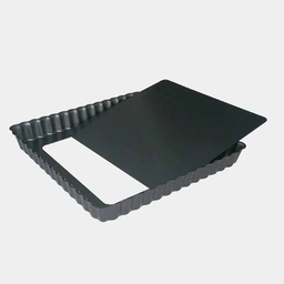 Square fluted tart mould with removable bottom 23CM \4709.1844