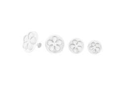 GP&me La Dolcetteria Plunger Cutters - Flowers 1 (4 Pcs Set) \ 5157 
