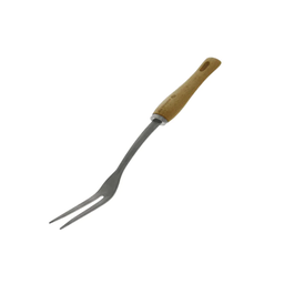 FORK STAINLESS STEEL WOODEN BBOIS HANDLE \2701.1023