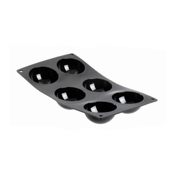 MOUL FLEX-SILICONE Baking Mould - 6 Hemispherical Cakes \1961.01