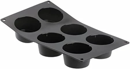 Moul ' Flex Silicone Mould Tray for 6 Muffins Black \1962.01