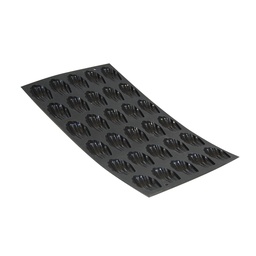 Flex Baking Mould - 30 Mini-Madeleine Cakes, Black\1994.01